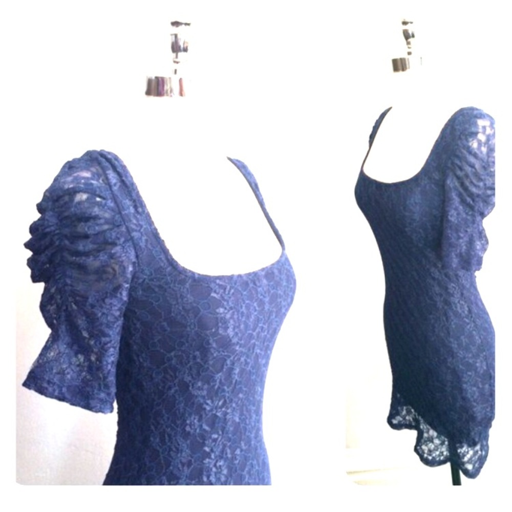 Free people blue lace dress